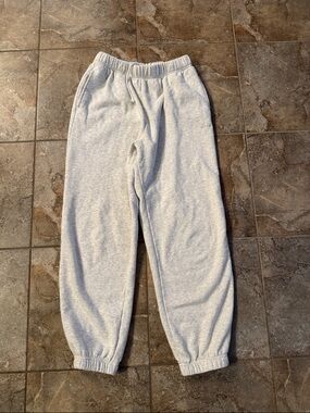 Garage Light Gray Women’s Sweatpants with pockets. Drawstring tie.
